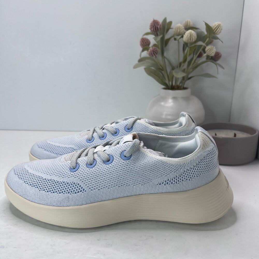 Allbirds Tree Runner Go Sneakers Comfort Knit Lace Up Shoes Light Blue Mens 10.5